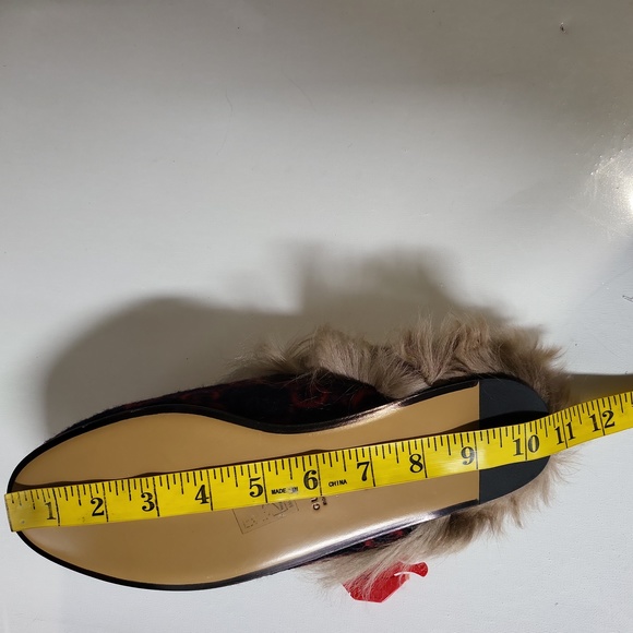 NWT GUCCI PRINCETON WOOL UPPER FUR LINING MULE - unisex US 9.5 length 10.5 - Picture 9 of 11